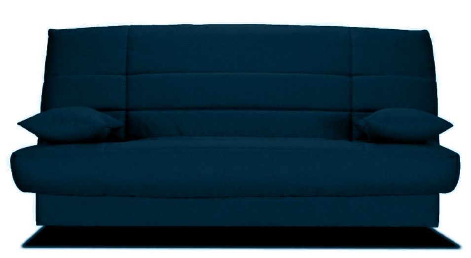 Banquette Clic-clac tissu 130x190 cm matelas Bultex 14 cm avec rangement Zéa - Photo n°1