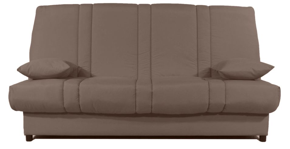Banquette Clic-clac tissu 130x190 cm matelas Sofaconfort 14 cm avec rangement Sofia - Photo n°1