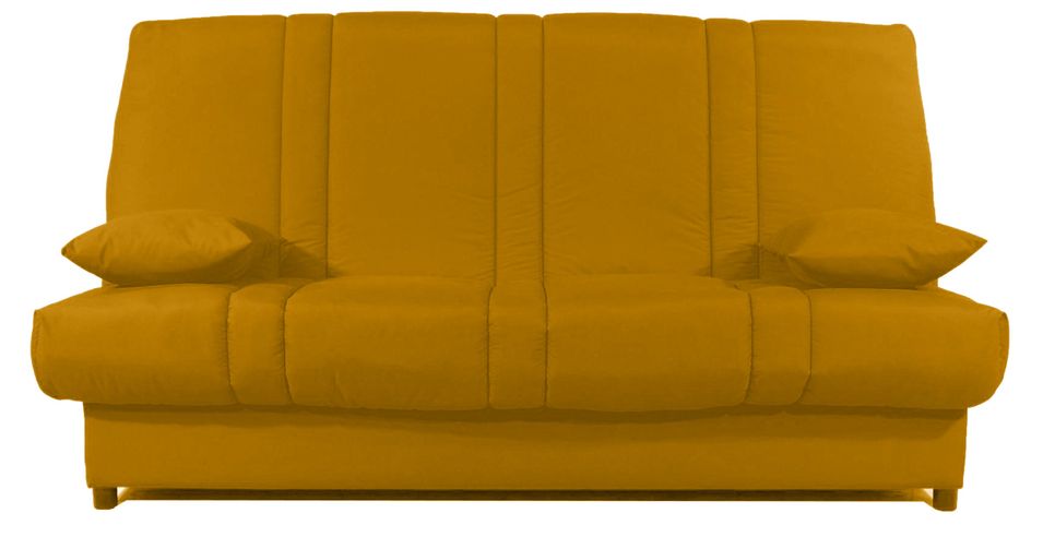 Banquette Clic-clac tissu 130x190 cm matelas Sofaconfort 14 cm avec rangement Sofia - Photo n°1
