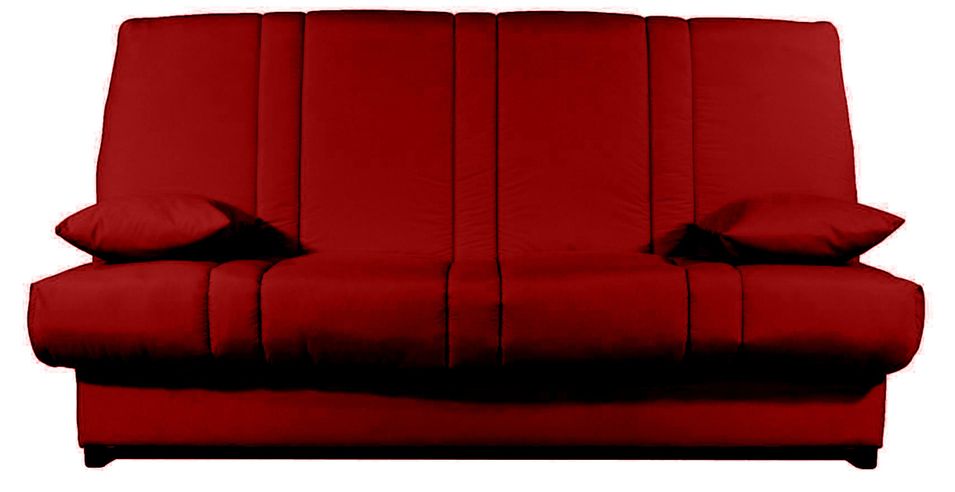 Banquette Clic-clac tissu 130x190 cm matelas Sofaconfort 14 cm avec rangement Sofia - Photo n°1