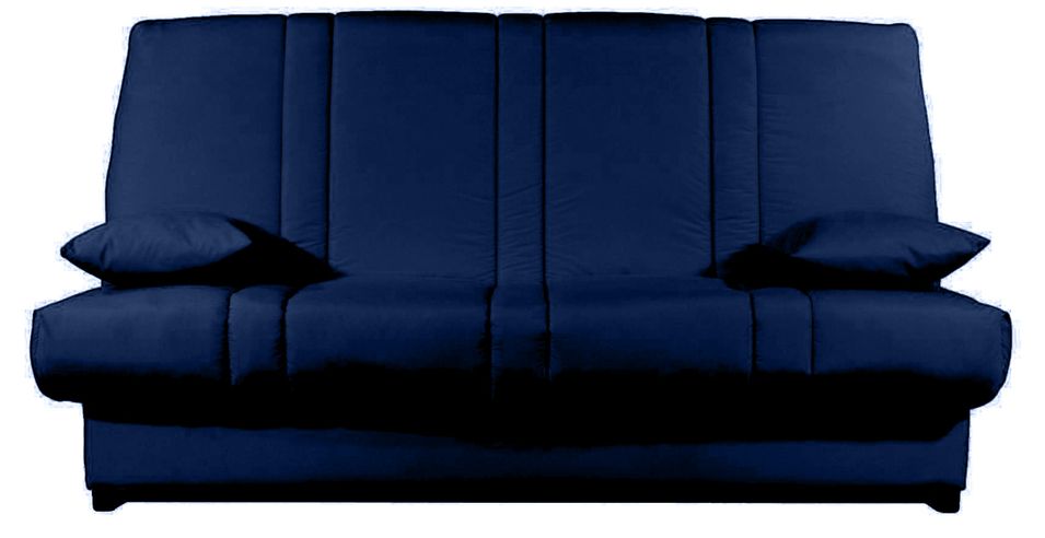 Banquette Clic-clac tissu 130x190 cm matelas Sofaconfort 14 cm avec rangement Sofia - Photo n°1