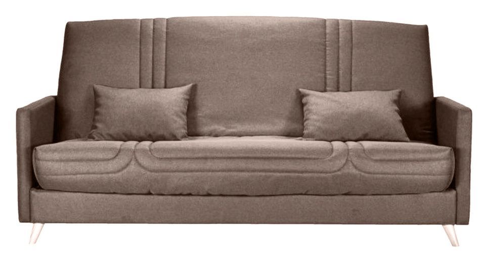 Banquette Clic-clac tissu 130x190 cm matelas Starbed 13 cm avec rangement Soly - Photo n°1