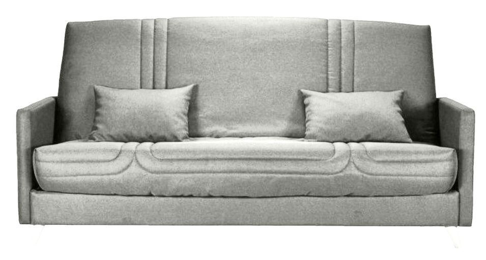 Banquette Clic-clac tissu 130x190 cm matelas Starbed 13 cm avec rangement Soly - Photo n°1