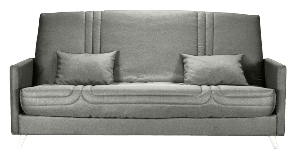 Banquette Clic-clac tissu 130x190 cm matelas Starbed 13 cm avec rangement Soly - Photo n°1