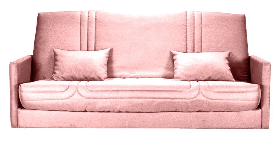 Banquette Clic-clac tissu 130x190 cm matelas Starbed 13 cm avec rangement Soly - Photo n°1