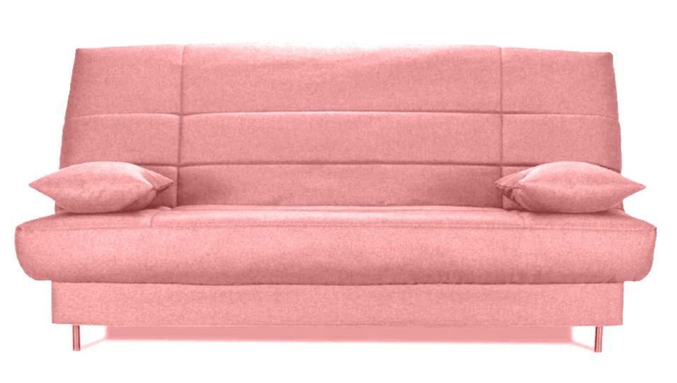 Banquette Clic-clac tissu 130x190 cm matelas Starflex 13 cm avec rangement Folken - Photo n°1