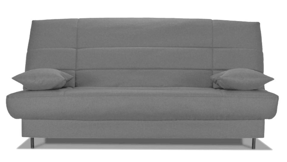 Banquette Clic-clac tissu 130x190 cm matelas Starflex 13 cm avec rangement Folken - Photo n°1