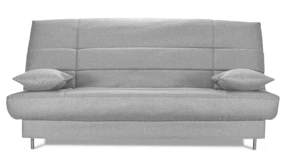Banquette Clic-clac tissu 130x190 cm matelas Starflex 13 cm avec rangement Folken - Photo n°1