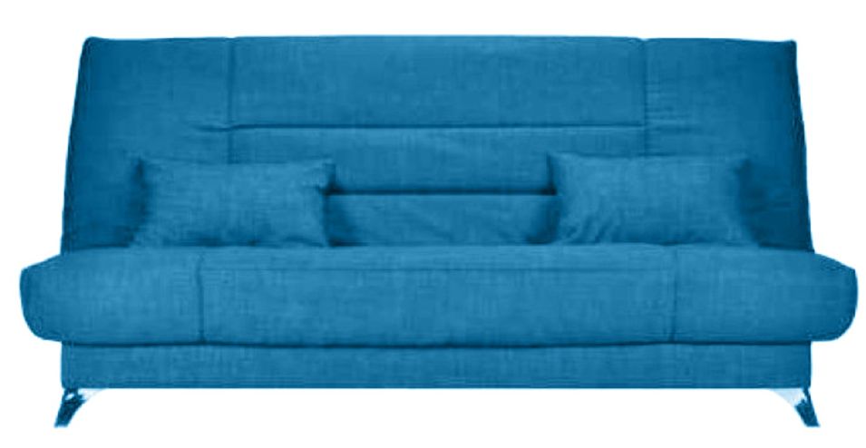 Banquette Clic-clac tissu 130x190 cm matelas Starflex 13 cm avec rangement Kalix - Photo n°1