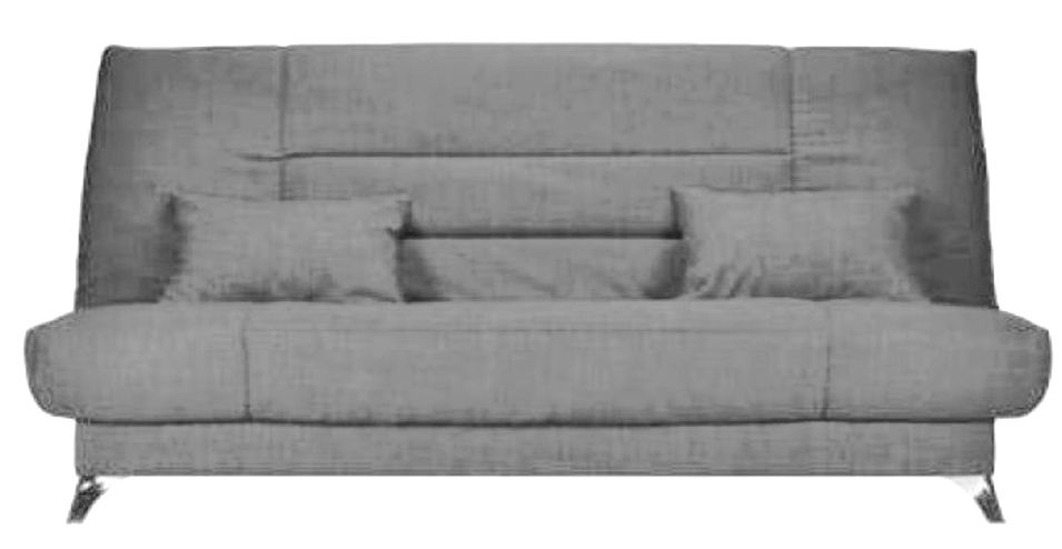Banquette Clic-clac tissu 130x190 cm matelas Starflex 13 cm avec rangement Kalix - Photo n°1