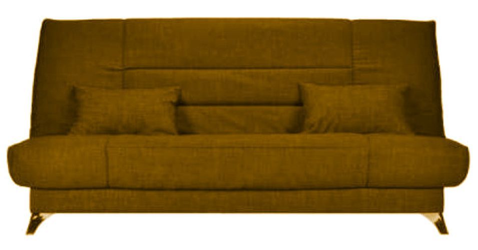 Banquette Clic-clac tissu 130x190 cm matelas Starflex 13 cm avec rangement Malax - Photo n°1