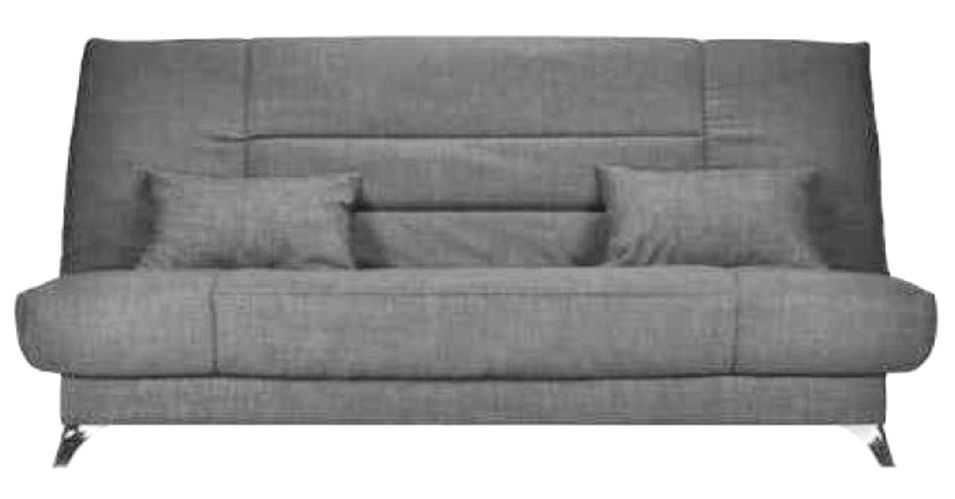 Banquette Clic-clac tissu 130x190 cm matelas Starflex 13 cm avec rangement Malax - Photo n°1