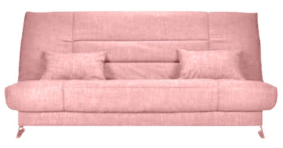 Banquette Clic-clac tissu 130x190 cm matelas Starflex 13 cm avec rangement Malax - Photo n°1