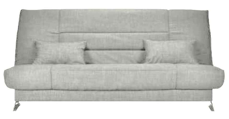 Banquette Clic-clac tissu 130x190 cm matelas Starflex 13 cm avec rangement Malax - Photo n°1