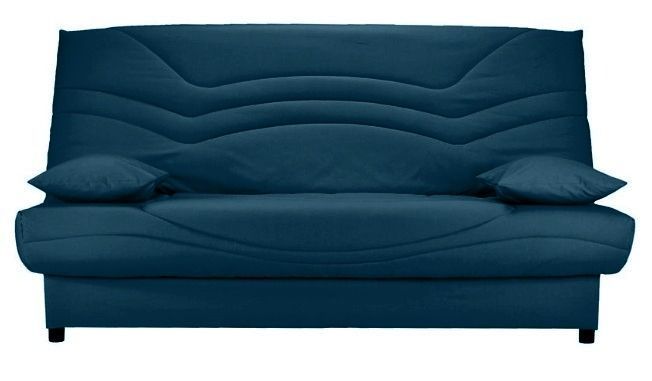 Banquette Clic Clac tissu matelas Starbed 13 cm avec coffre de rangement Kistar 130x190 cm - Photo n°1