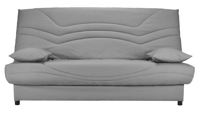 Banquette Clic Clac tissu matelas Starbed 13 cm avec coffre de rangement Kistar 130x190 cm - Photo n°1