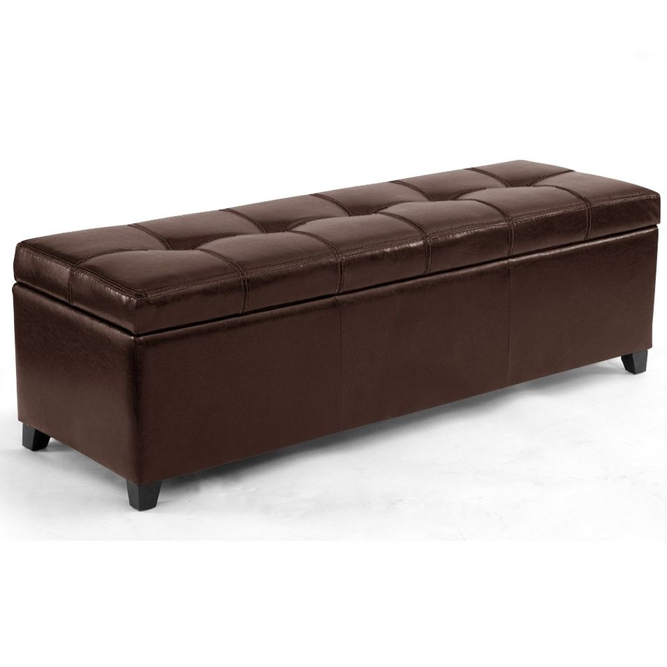 Banquette Coffre Nice marron - Photo n°1