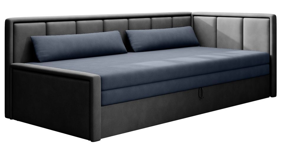Banquette convertible 3 places FIGO en tissu – 214 cm - Photo n°1