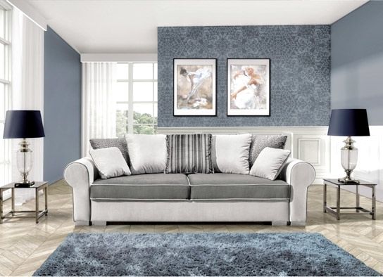 Banquette convertible tissu Beige Koton - Photo n°1