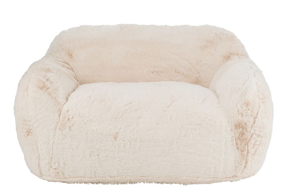 Banquette design KUTY 152 cm - Luxe et douceur avec effet peluche - Photo n°1