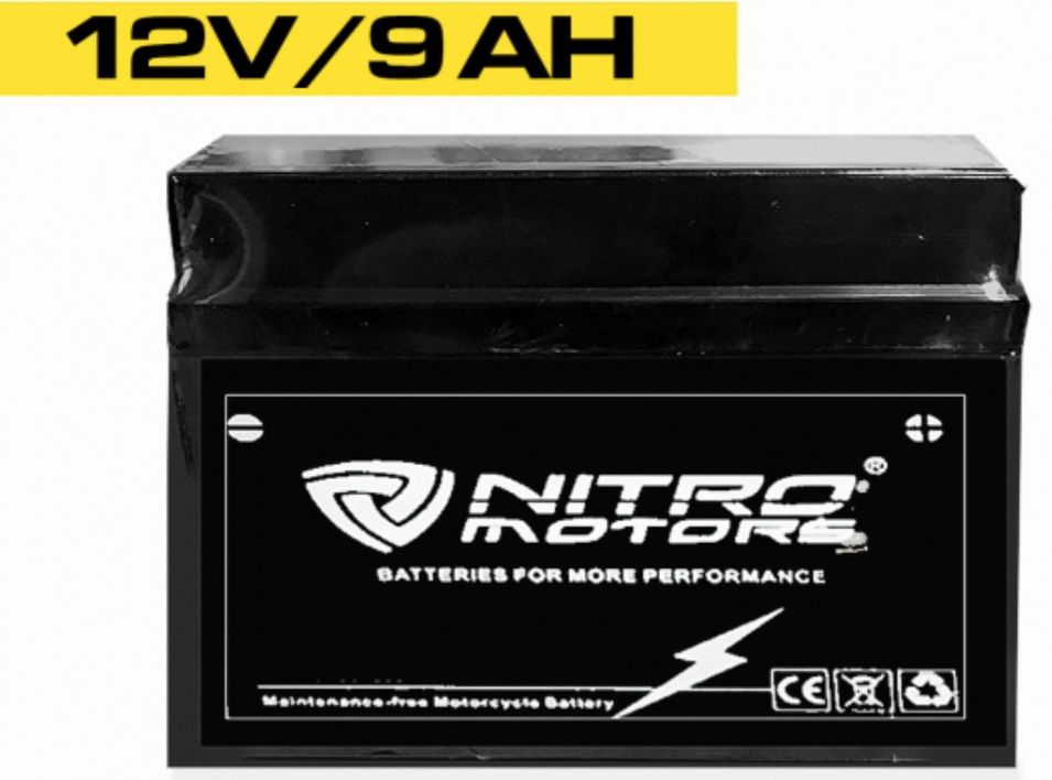Batterie électrique plomb acide 12V/9AH Nitro - Photo n°1