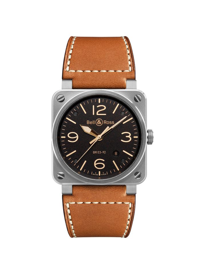 Bell & Ross Golden Heritage BR0392-ST-G-HE-SCA - Photo n°1