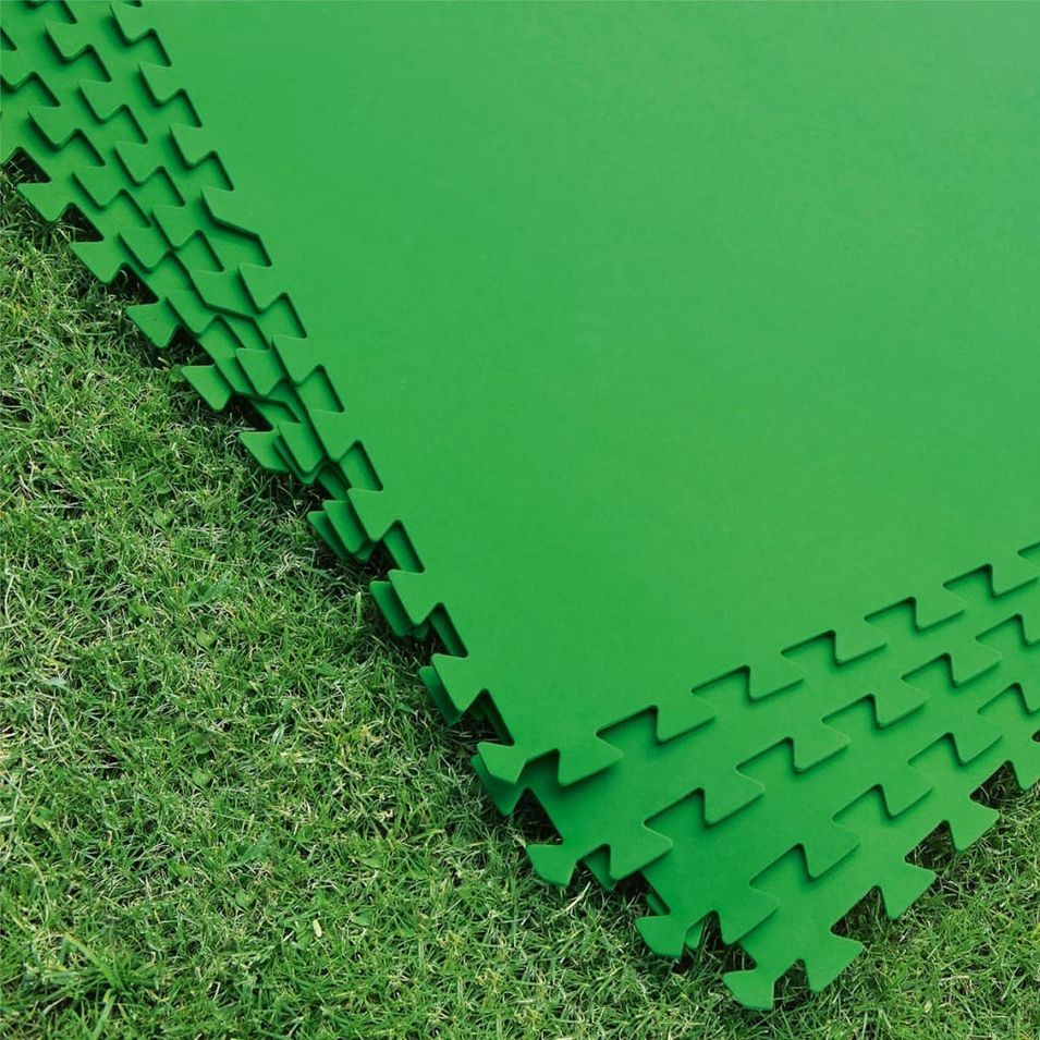 Bestway Bâche de sol de piscine 8 pcs 81x81 cm Vert - Photo n°1
