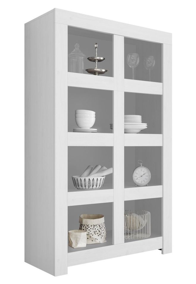 Bibliothèque 4 niveaux bois laqué blanc mat Napan - Photo n°1