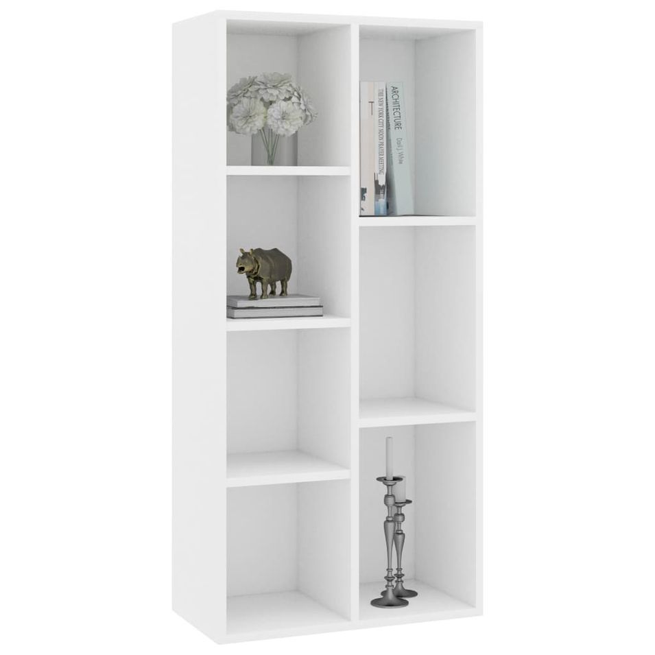 Bibliothèque blanche 50x25x106 cm - Photo n°1