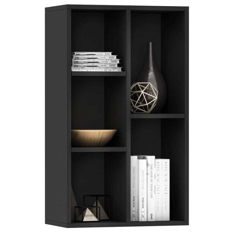 Bibliothèque/Buffet Noir 45 x 25 x 80 cm - Photo n°1