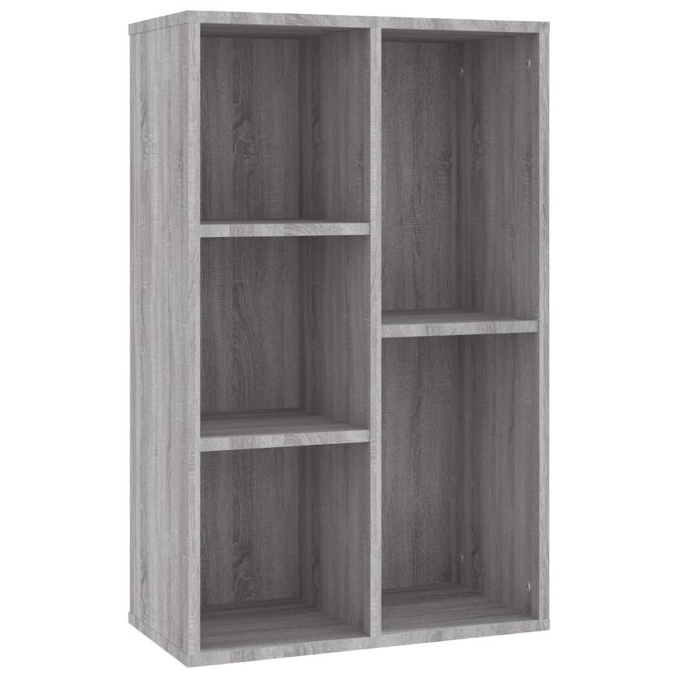 Bibliothèque/Buffet sonoma gris 50x25x80 cm bois d'ingénierie - Photo n°1