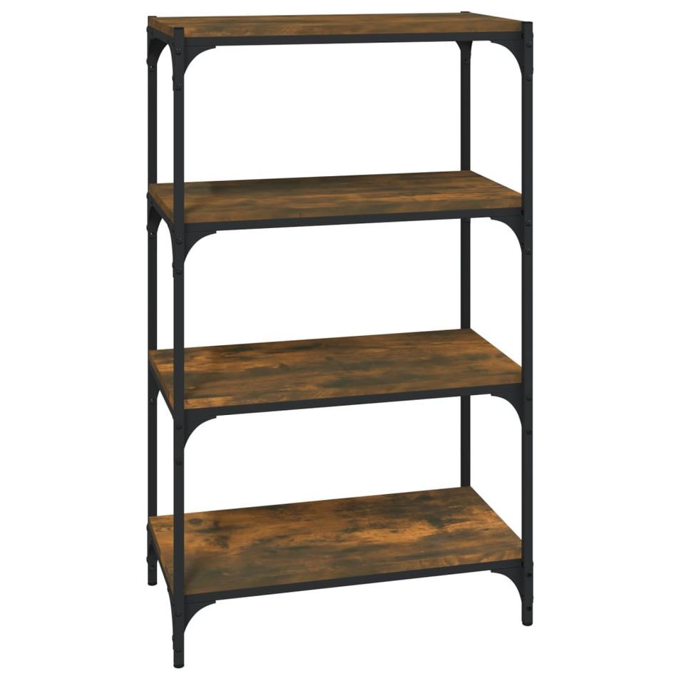 Bibliothèque Chêne fumé 60x33x100 cm Bois d'ingénierie - Photo n°1