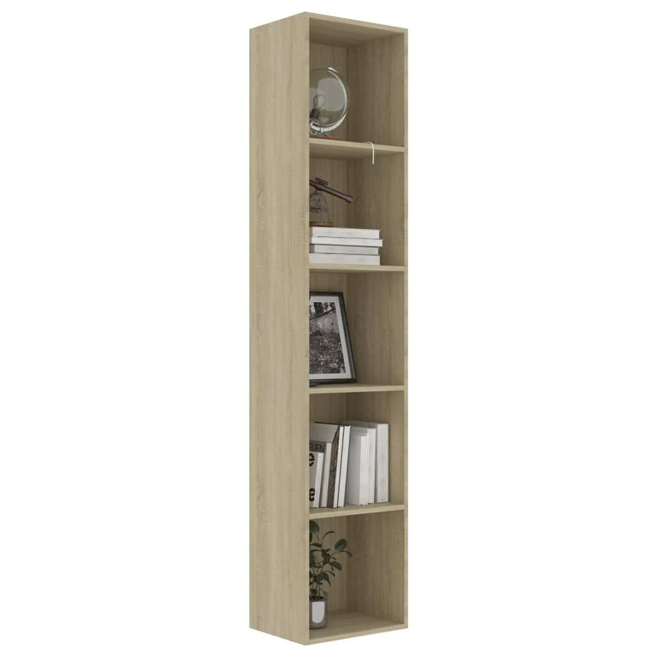 Bibliothèque Chêne sonoma 40x30x189 cm - Photo n°1