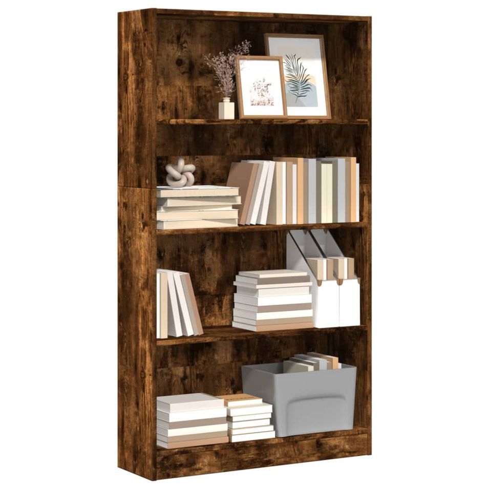 Bibliothèque en bois 4 niveaux L 80 x H 143 x P 24 cm - Collection Klazik - Photo n°1