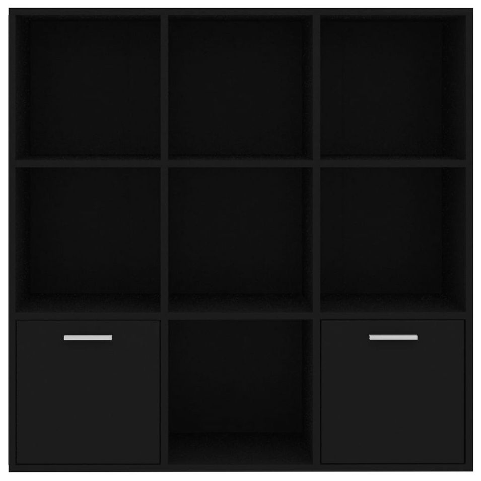 Bibliothèque étagère en bois Valika 98 cm - 7 niches 2 portes - Photo n°1