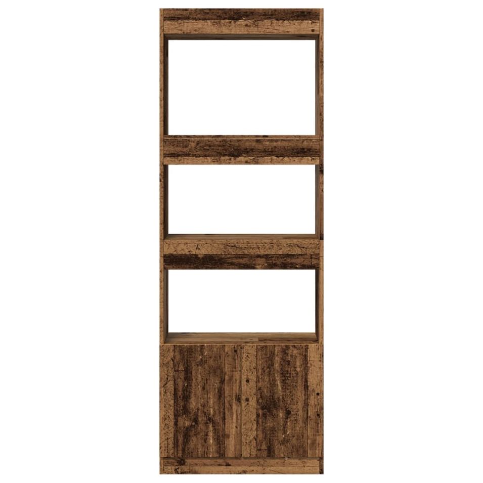 Bibliothèque multifonctionnelle en bois L 63 x H 180 x P 33 cm – Collection Bibla - Photo n°1
