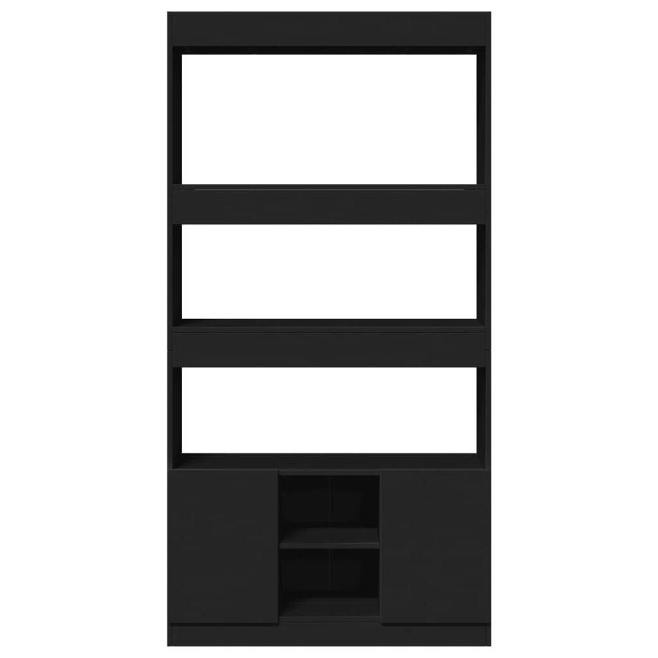 Bibliothèque multifonctionnelle en bois L 92 x H 180 x P 33 cm – Collection Bibla - Photo n°1