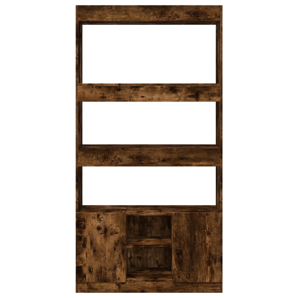 Bibliothèque multifonctionnelle en bois L 92 x H 180 x P 33 cm – Collection Bibla - Photo n°1