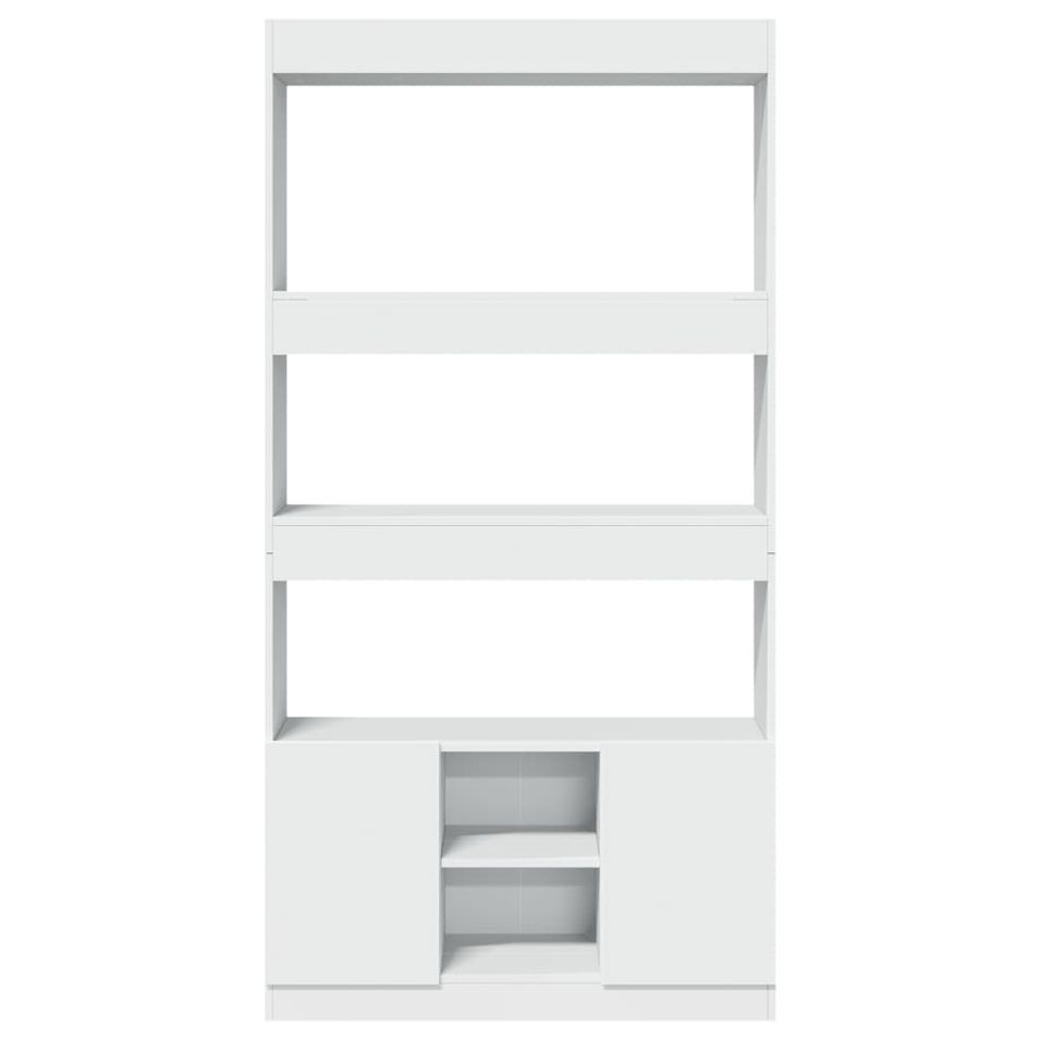 Bibliothèque multifonctionnelle en bois L 92 x H 180 x P 33 cm – Collection Bibla - Photo n°1