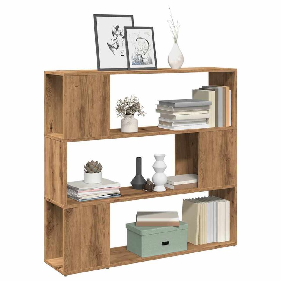 Bibliothèque séparateur en bois Driko 100 cm - Simple et moderne - Photo n°1