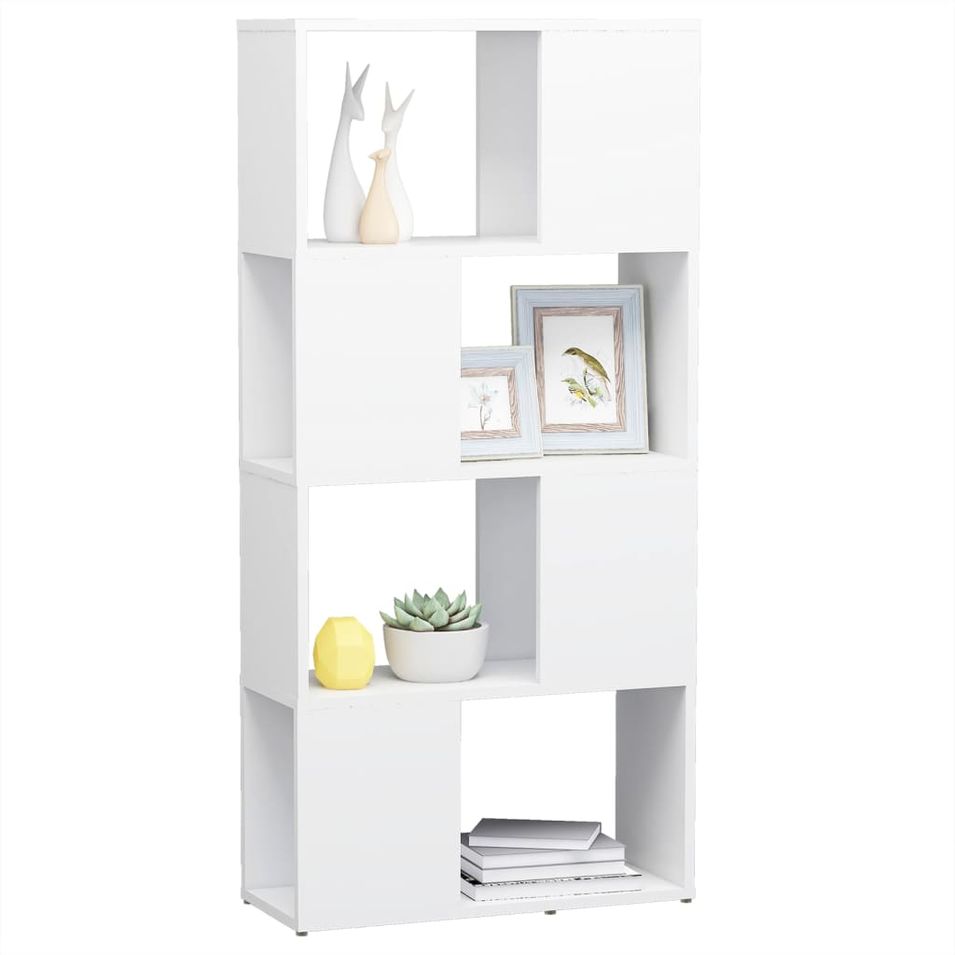 Bibliothèque/Séparateur de pièce Blanc 60x24x124,5 cm - Photo n°1