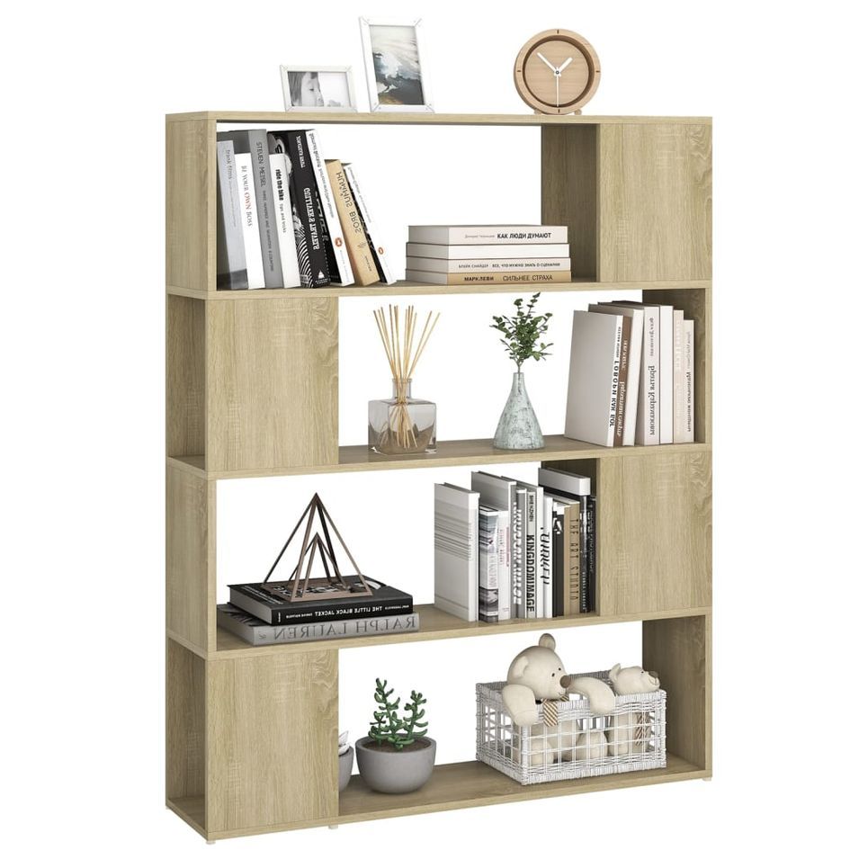 Bibliothèque/Séparateur de pièce Chêne sonoma 100x24x124 cm - Photo n°1