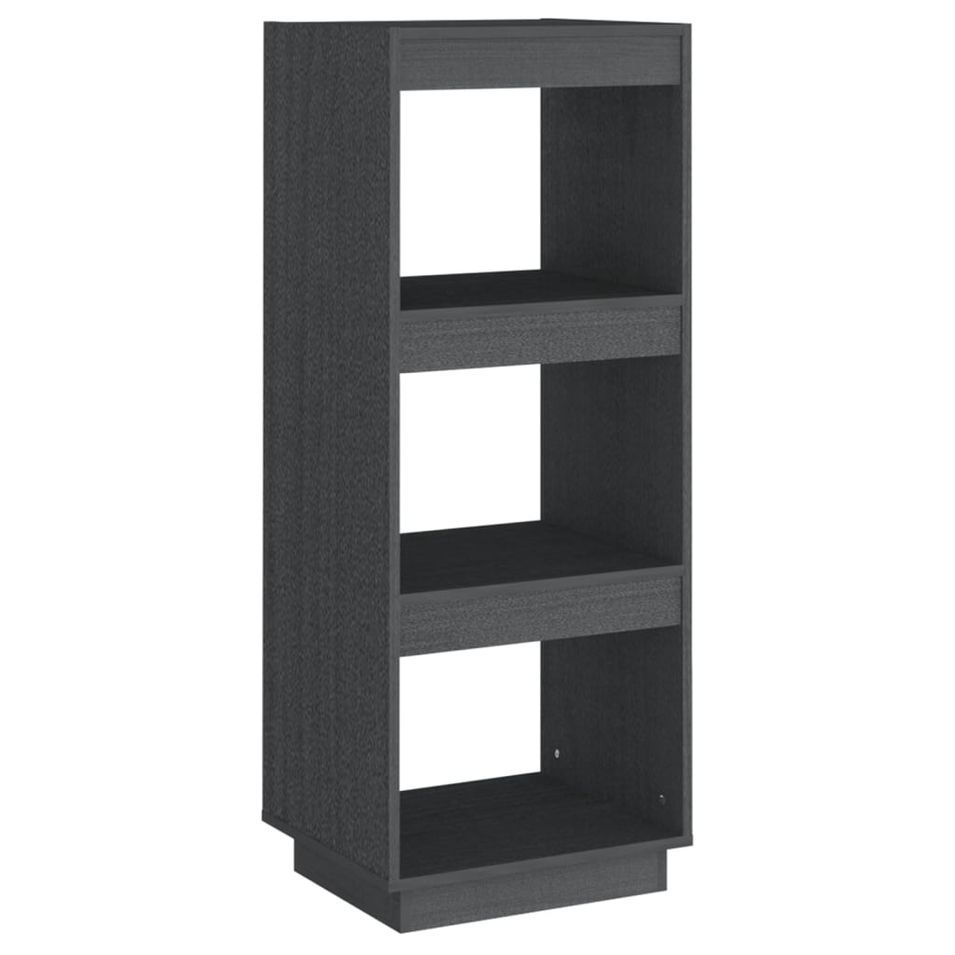 Bibliothèque/Séparateur de pièce Gris 40x35x103 cm Pin massif - Photo n°1
