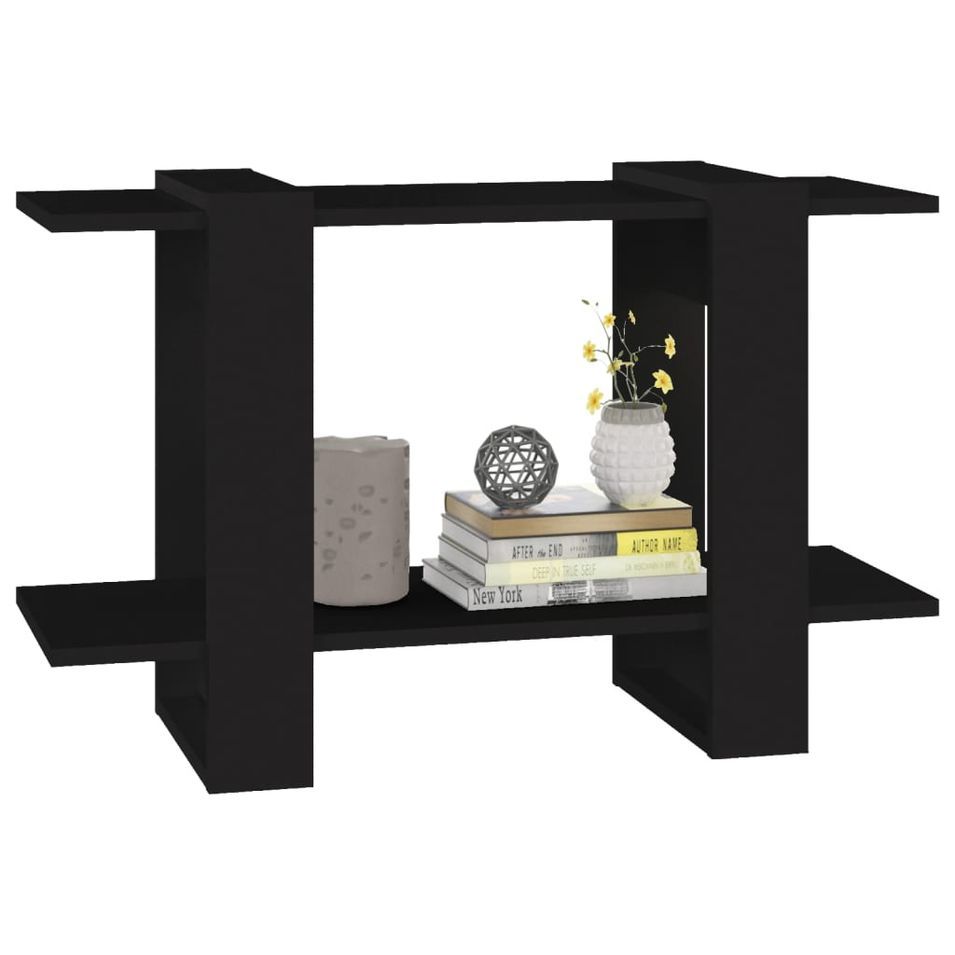 Bibliothèque/Séparateur de pièce Noir 80x30x51 cm - Photo n°1