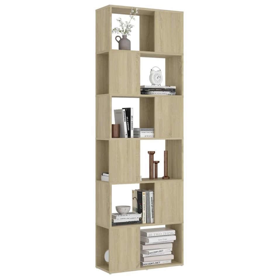 Bibliothèque séparateur en bois Makona 60 cm - Simple et moderne - Photo n°1