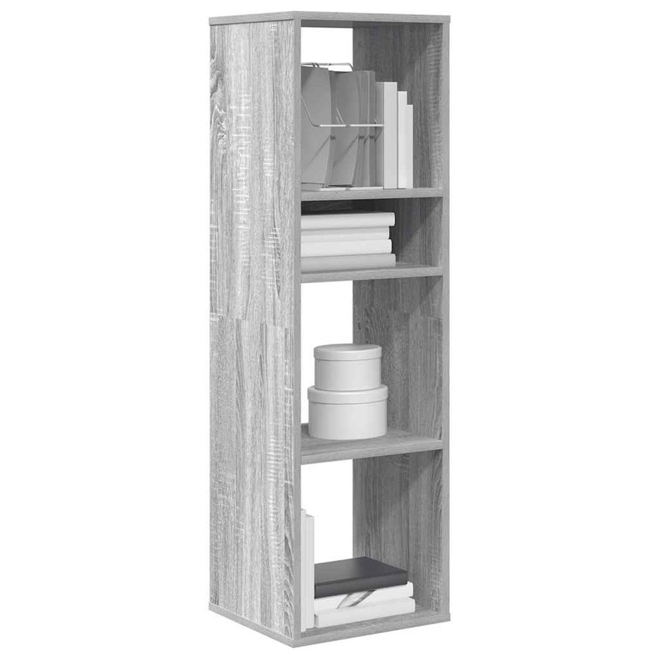 Bibliothèque sonoma gris 34x31x112 cm bois d'ingénierie - Photo n°1