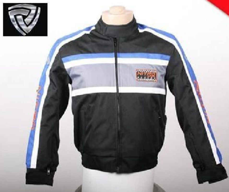 Blouson cross enfant bleu Nitro Racing - Photo n°1