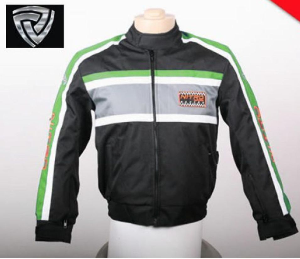Blouson cross enfant vert Nitro Racing - Photo n°1