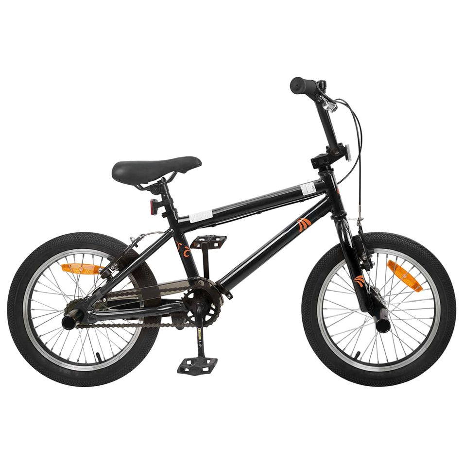 BMX 18 Pouces pour les enfants de 7 à 10 ans Noir - Photo n°1