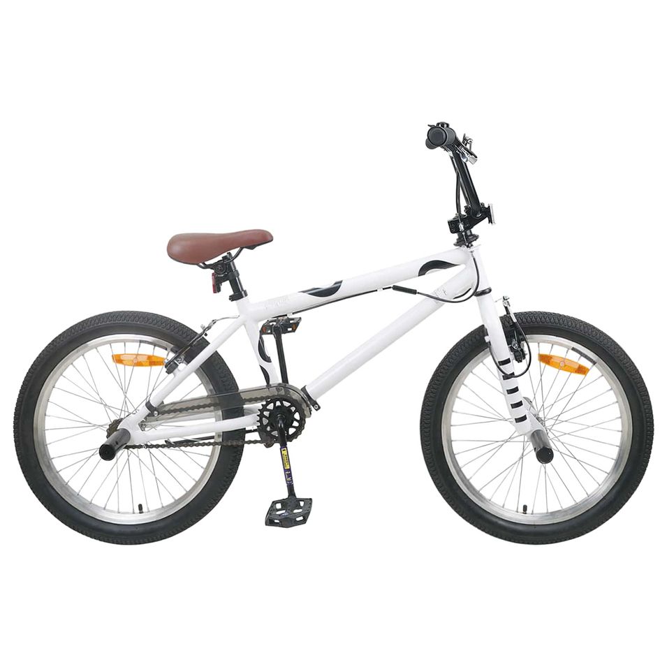 BMX 20 Pouces pour les plus de 9 ans Blanc - Photo n°1